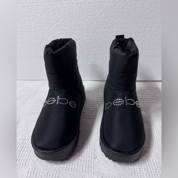 bebe Other - bebe Girls Black Puffer Winter Boots with Crystal Logo Sizes 1-2-3